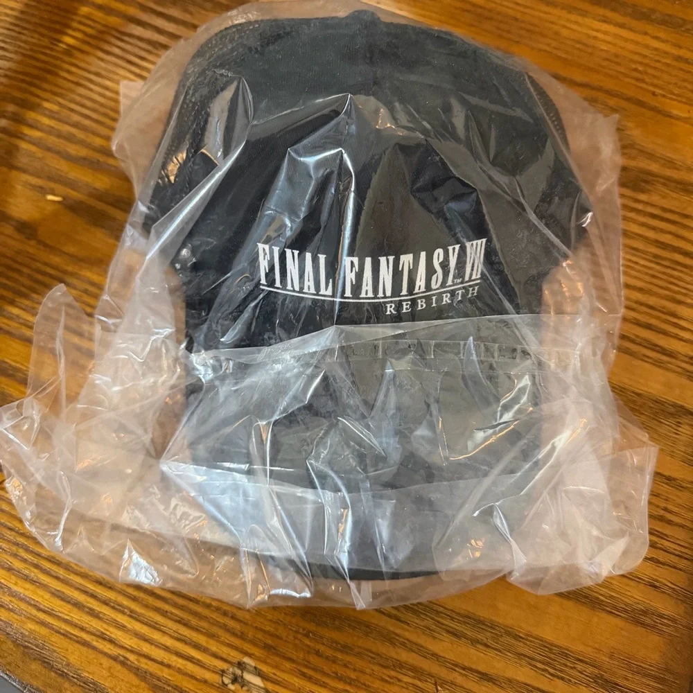 New Final Fantasy VII Rebirth FF7 Black Adjustable Baseball Cap Hat Unisex